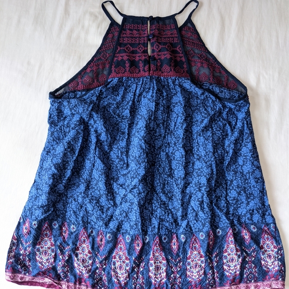 LUCKY BRAND Boho Paisley Print Halter Top Various Colors - Picture 3 of 7